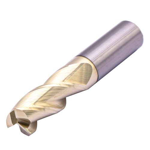 Image of 5 /8 inch 3 Flute Solid Carbide Square End Mill for Aluminum, ZrN Coated | 37 Degree Helix, 3 Flute, 5 /8 inch Cutting Diameter, 5 /8 inch Shank Diameter, 1-5 /8 inch Length of Cut, 3-1 /2 inch Overall Length