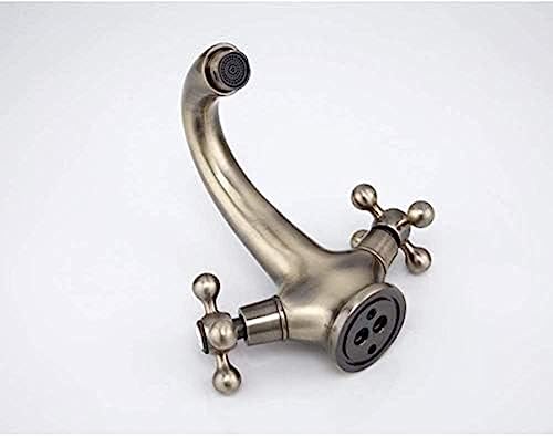 Robinet de cuisine style rétro bronze résistant aux taches d'eau