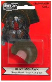 Pete Rickard's Scotch The Mohawk Olive Single Reed Turkey Diamphragm Mouth Call image 2
