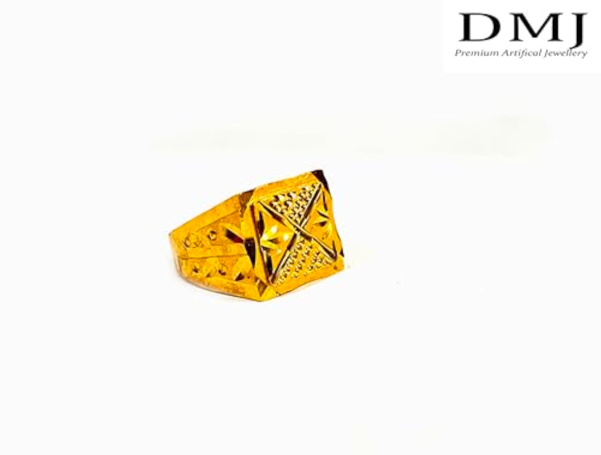 Premium Heavy Gold Look Handmade Ring for Men