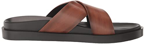 Stacy Adams Men's Montel Cross Strap Slide Sandal, Cognac, 11 #TOP5