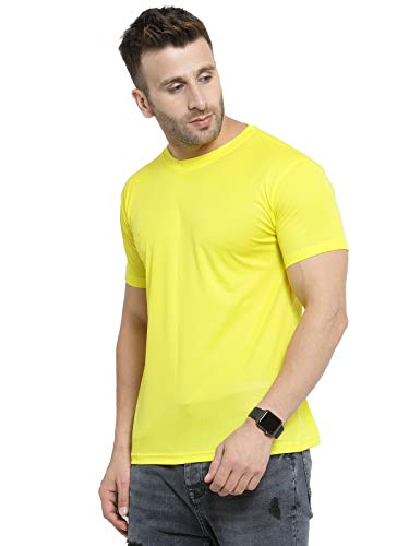 Image of Scott International AWG All Weather Gear Dryfit T-shirts for men - Round neck, half sleeves, cotton, regular fit stylish branded solid plain tshirt- Ultra Soft, Comfortable, Lightweight T-Shirt