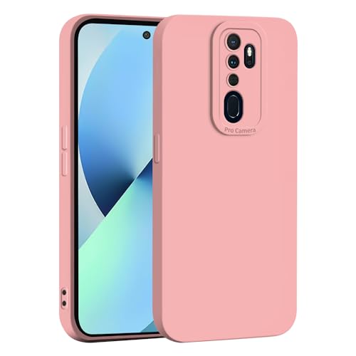 WBWONE Funda para OPPO A9 2020 / A5 2020, Cámara Todo Incluido Case Suave TPU Silicona Carcasa Antigolpes Caso Resistente a los Arañazos - Rosa
