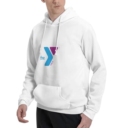 Ymca Mens Pullover Hooded Padded Sweatshirt,Mens Casual Hooded Sweatshirt3