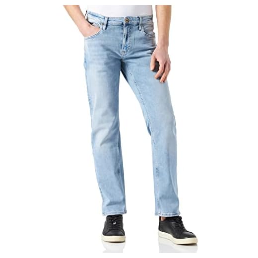 Cross Jeans Herren Damien Slim Jeans, Blau (Light Blue Used 015), W42/L34 (Herstellergröße: 42/34)