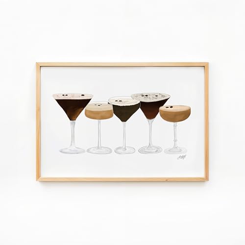 Lindsey Kay Collective Espresso Martini Illustration Art Print | Poster