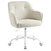 Produktbild SONGMICS Homeoffice-Stuhl, Drehstuhl, Schreibtischstuhl, höhenverstellbar, bis 110 kg belastbar, Cord, für Arbeitszimmer, Schlafzimmer, sandbeige OBG019LZ01