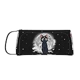 Cat Pencil Case Black, Cute Kawaii Anime Pencil Case for Teen Girl, Large Pencil Case Organizer with...