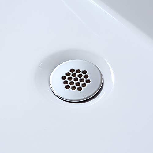 Decor Star PU-005-TC 1 1/2" Bathroom Faucet Vessel Vanity Sink Grid Drain Stopper Strainer Without Overflow Chrome