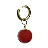 1 pieza de Anime de dibujos animados Vegetto Potara Ball Negro Son Goku Zamasu Cos Pendientes Ear Clip Cuff, Acero inoxidable, ágata
