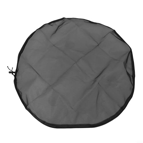 6Pcs Water Butt Net Cover, Pratica Copertura di Protezione Dell'acqua Pioggia Coperchio di Protezione Dell'acqua Pioggia Rete di Protezione Con Cavo Per 60CM Contenitori