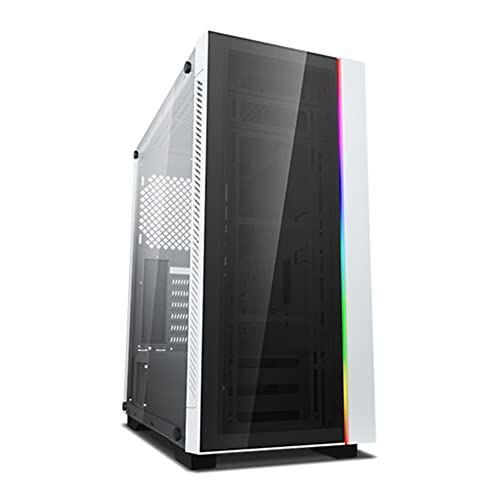 Image of DEEPCOOL MATREXX 55 V3 ADD-RGB WH Mid Tower Gaming Glass Cabinet Computer Case - White | Supports E-ATX /ATX /Micro-ATX /Mini-ITX (DP-ATX-MATREXX55V3-AR-WH)