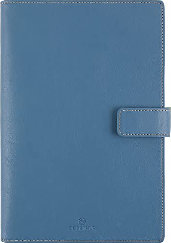 Lot Agenda Civil 2023 Milano 25S Oberthur Bleu Denim 1 Semaine sur 2 pages + 1 Stylo Stylus Touch Blumie Cover
