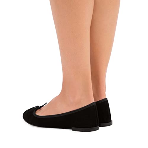 XYD Women Casual Daily Comfort Ballet Flats Round Closed Toe Slip On Dress Indoor Walking Driving Shoes with Bowknot4