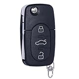 MechanMagic Key Fob Replacement Fits for Audi A4 A6 A8 Quattro S4 S6 S8 TT 1997 1998 1999 2000 2001 2002 2003 2004 2005 (FCC ID: MYT8Z0837231) Keyless Entry Remote Control Flip Key 314MHZ 4Buttons