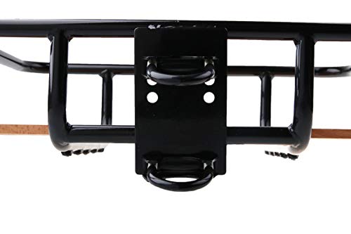 LASTPAK 009630 Gepäckträger Vorne Fahrrad Hollandrad Träger Schwarz Holz