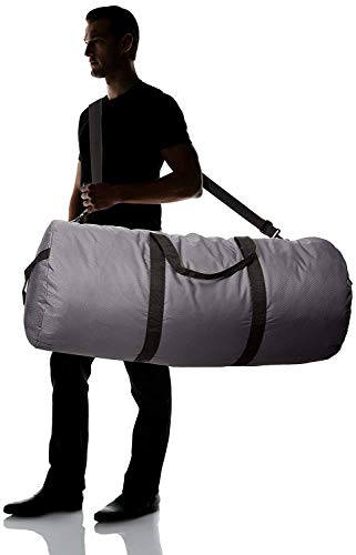 Northstar Bags SD1842 Diamond Ripstop Series Gear Duffle Bag 18in Diam 42in L 175 Liter, Steel Gray