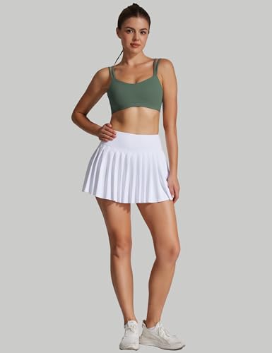 Image of Yoga Sports Workout Bras for Women Seamless Molded Cup Spaghetti Double Strap Bra Wirefree Scoop Neck Tank Top Bras