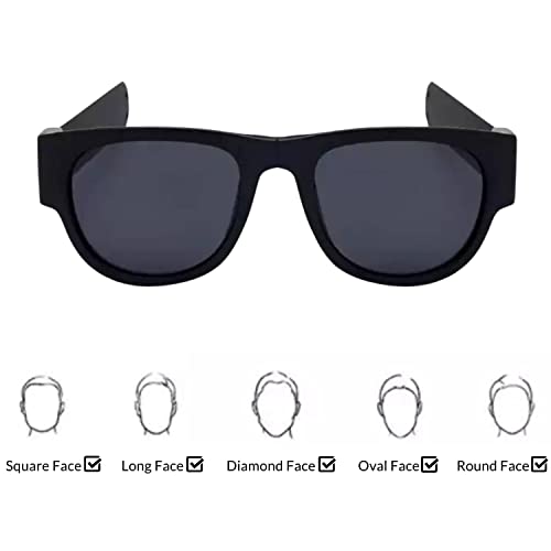 FOREVER1 – Slap Sunglasses (Orange) Novelty Foldable Sunglasses, Snap to Your Wrist or Bag, Slap Roll and Clip on Bracelet Sunglasses for Men, Women and Kids, UV 400 Protection. Packed in Nice Case.3