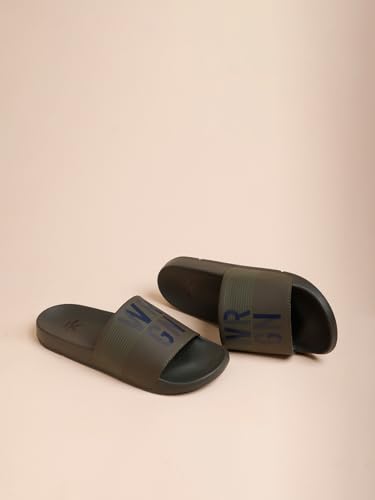 Image of WROGN Men's Anti-slip Sliders | Lightweight EVA Sole | Foam Padded Comfort
