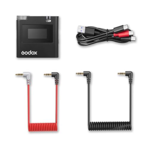 Godox Virso TX Transmisor Inalámbrico 2.4GHz | Incluye cables USB-C, TRS-TRRS, TRS-TRS y garantía para grabación, monitoreo y vlogging miniatura 5