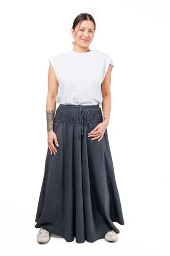 Jupe longue fluide grande taille grise pour masquer les complexes Horizon - 2