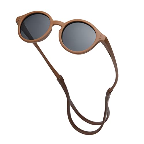Image of Pro Acme Cute Round Polarized Baby Sunglasses with TPEE Strap, Flexible Rubber for Toddler Newborn Ages 0-36 Months
