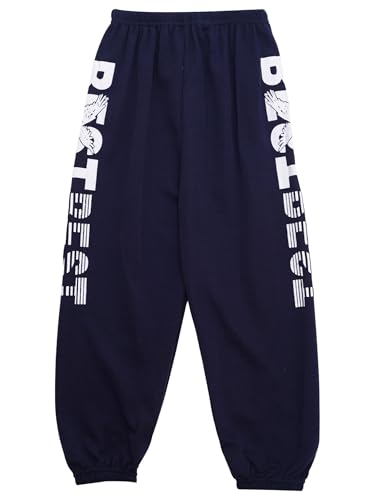 Hansber Kids Boys Girls Athletic Sweatpants Elastic Waist Casual Trousers with Waistband Sports Workout Jogger Pants4