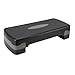 SPYMINNPOO Adjustable Height Exercise Step Aerobic Platform 3-12 Inch Step Adjustable for HIIT Aerobics Rehabilitation with Space Saving Space Design Compact Non-Slip Base for Full Body Workout (Dark