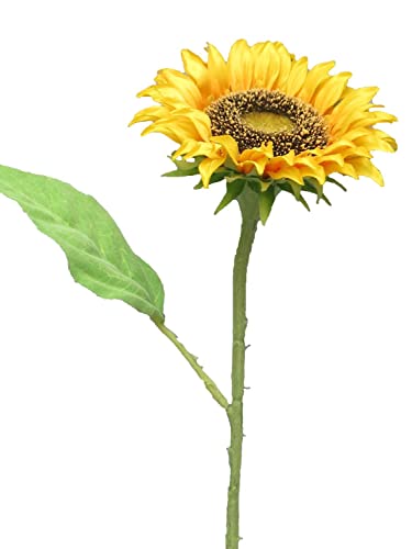 artplants. de girassol decorativo HELINYU, amarelo, 40 cm - ramo de flores artificiais