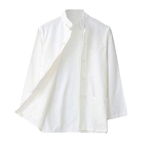 ZooBoo Traditional Long Sleeve Tang Kung Fu Uniform Men's Shirt