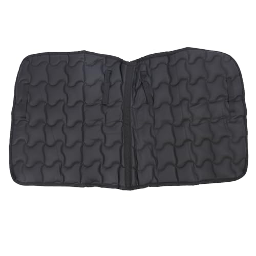 TOPINCN Almohadilla para Silla de Montar de Caballo, Almohadilla para Montar Impermeable Al Agua de Cuero PU con Diseño de Alivio de Presión, Equipo de Equitación para Deportes