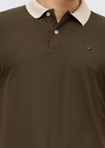 Image of Nostrum Mary Half Sleeve Polo T-Shirt with Two-Tone Collar, Stylish T Shirt for Men, Polo Tshirts for Men, Cotton T Shirt for Man, Casual Tshirt for Mens Boys