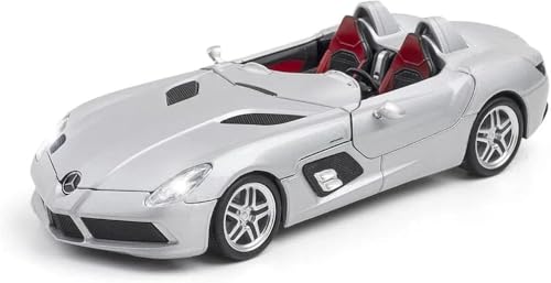 Image of 1:32 Large Mercedees-Benz SLR Sporting Convertible Car Music Boys Toy CAR, DIECAST Metal Pullback Toy CAR with OPENABLE Doors & Light, Best Gifts for Kids [Random Color]