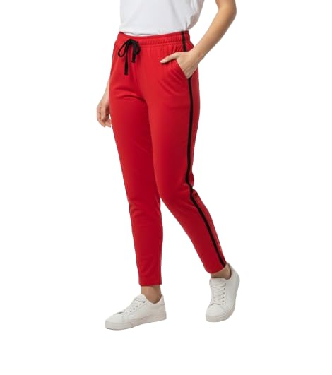 Women’s Slim Fit Track Pants with Side Stripe | Elastic Waist Drawstring Joggers with Pockets | Stretchable Gym Lower for Ladies | Sports, Yoga, Running & Casual Wear-picture-12