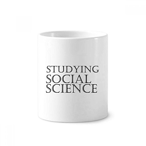 Mug en céramique blanc 350ml porte-brosse à dents et stylo