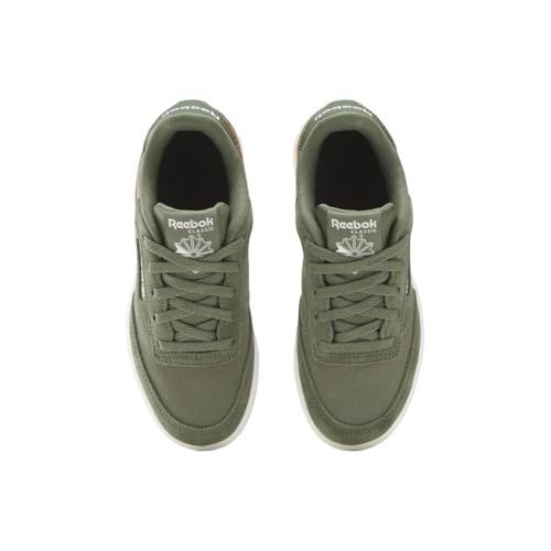 Image of Reebok Kid's Club C Sneaker, Breakaway Green /Sand /Sunbaked Clay, Little Kid 2
