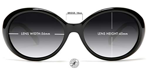 SAMBA SHADES Women's Sunglasses Polarized Lens Oversized Frame Retro Audrey Hepburn Style2