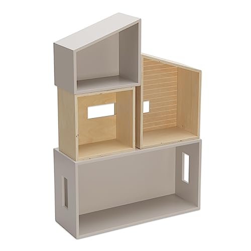 Betzold - Modulares Puppenhaus, 4-TLG. - Kinder-Spielzeug Spielhaus