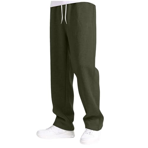 Boys Baggy Sweatpants Solid Color Straight Leg Casual Pants Elastic Waist Athletic Joggers Sweat Pants with Pockets4