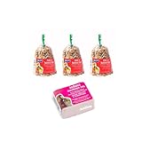 BRITSHOP Iodised Condition Pek with Johnsons NUTS & HONEY Bell For BIRDS 3 Pack