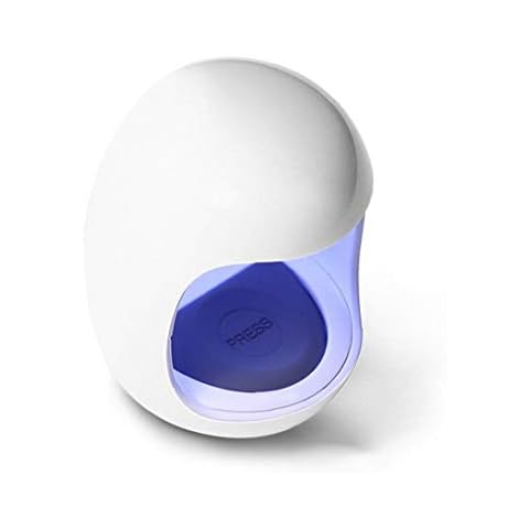 White Egg Shape UV LED Nail Lamp 6W One Finger Nail Gel Polish Drying Machine Smart Curing Electric Nail Dryer Manicure Part Cover