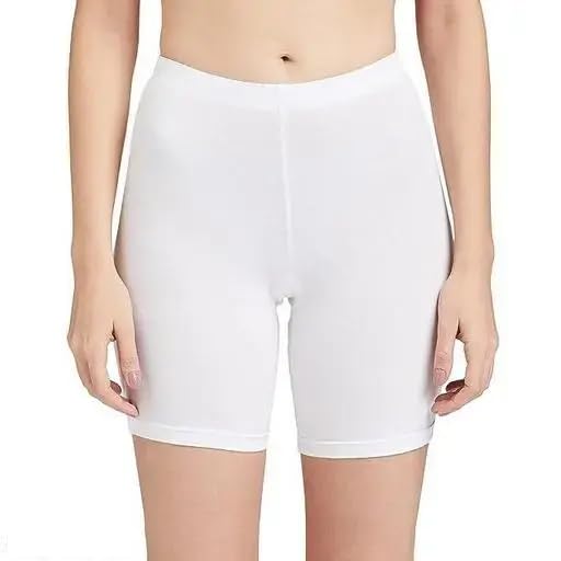 Women Shorts High-Stretch & Quick-Dry White-image-1