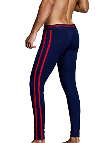 SEOBEAN Mens Low-Rise Underwear Pants Long John Cotton2