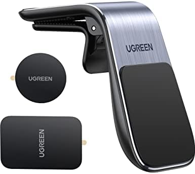 Amazon Ugreen 車載ホルダー エアコン吹き出し口式 マグネット 超強磁力 360 調整可能 スマホホルダー 片手操作 取り付け簡単 4 5 7 2インチ 多機種対応 携帯電話ホルダー 車 バイク