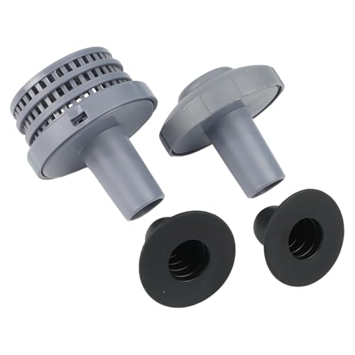 Auratrove Kit de conector de chorro de agua para piscinas sobre el suelo, piezas de filtro de salida de entrada de 1.25 pulgadas con boquilla y rejillas para un fácil ajuste, repuesto de manguera de