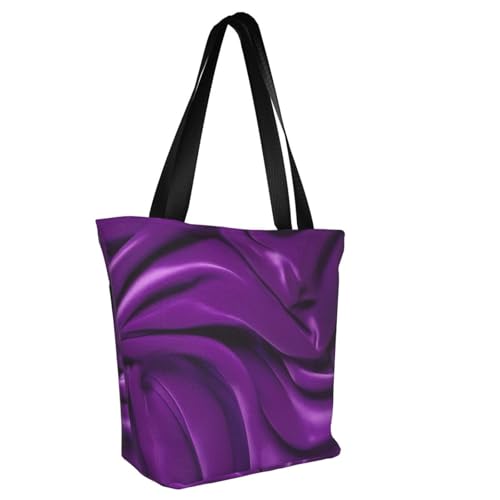 Purple velvet 04 Print Comfortable Shoulder Bag Summer HandbagTravel Beach Work Daily Use Versatile Carry2