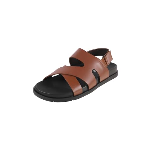Image of Metro Men Faux Leather Comfort Sandal