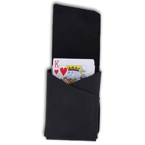 Elegant Full-Grain Leather Playing Card Holder - Handcrafted, Secure Playing Card Case - Ideal for Poker, Bridge - Stylish Travel Accessory for Gift (Black)