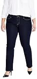 Levi's Women's Plus Size 314 Shaping Straight Jeans, Dark Indigo - Flat Finish, 16 M